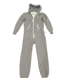 Onepiece Norwegian Original Jumpsuit Pajamas Womens XS Hooded Sweatpants Zipper
